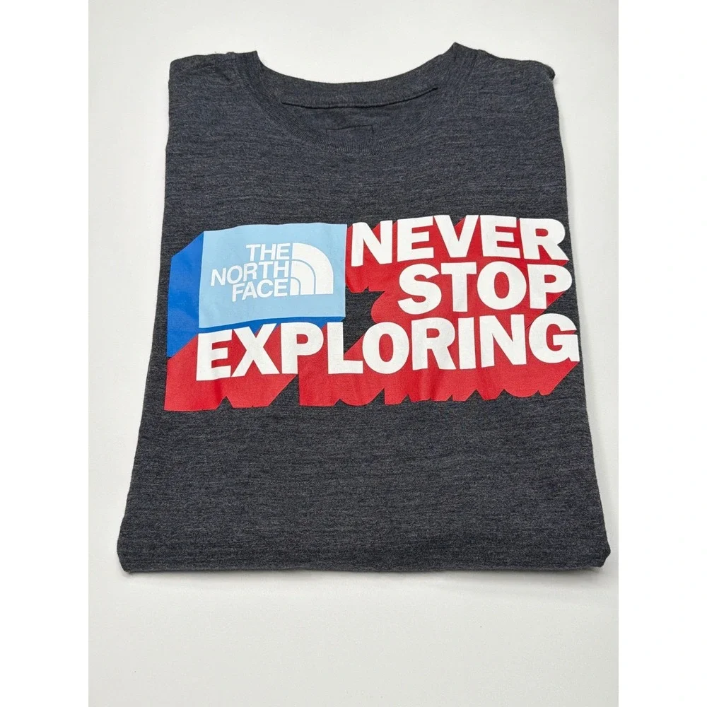 The North Face Mens Graphic T Shirt Never Stop Exploring Dark Gray‎ Size Small